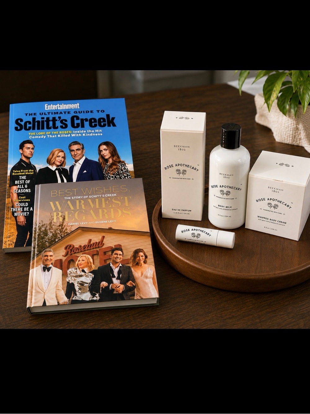 ALL NEW! Schitt’s Creek Bundle! Beekman 1802 x Rose Apothecary, Book & Magazine.